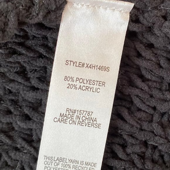 Made with Love Women's Chunky knit Two-Tone Sweater, Yellow/Black, Size 1X - Picture 7 of 7